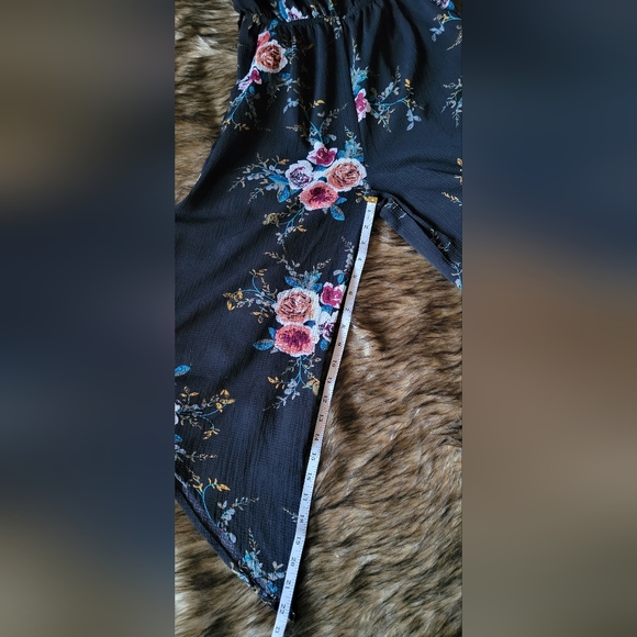 Belongsci Floral Beachy Jump Suit With Tye Sleeves - Picture 8 of 11